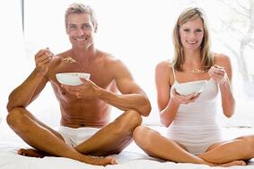 Essen Sie Nahrung, um die Potenz zu steigern